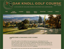 Tablet Screenshot of oakknollgolf.org